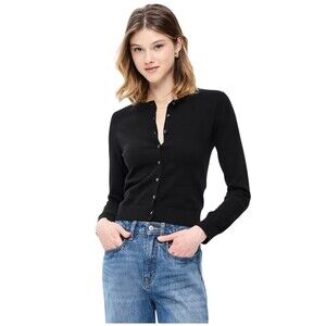 Old Navy Buttondown Black Cardigan Sweater XL Tall NWT